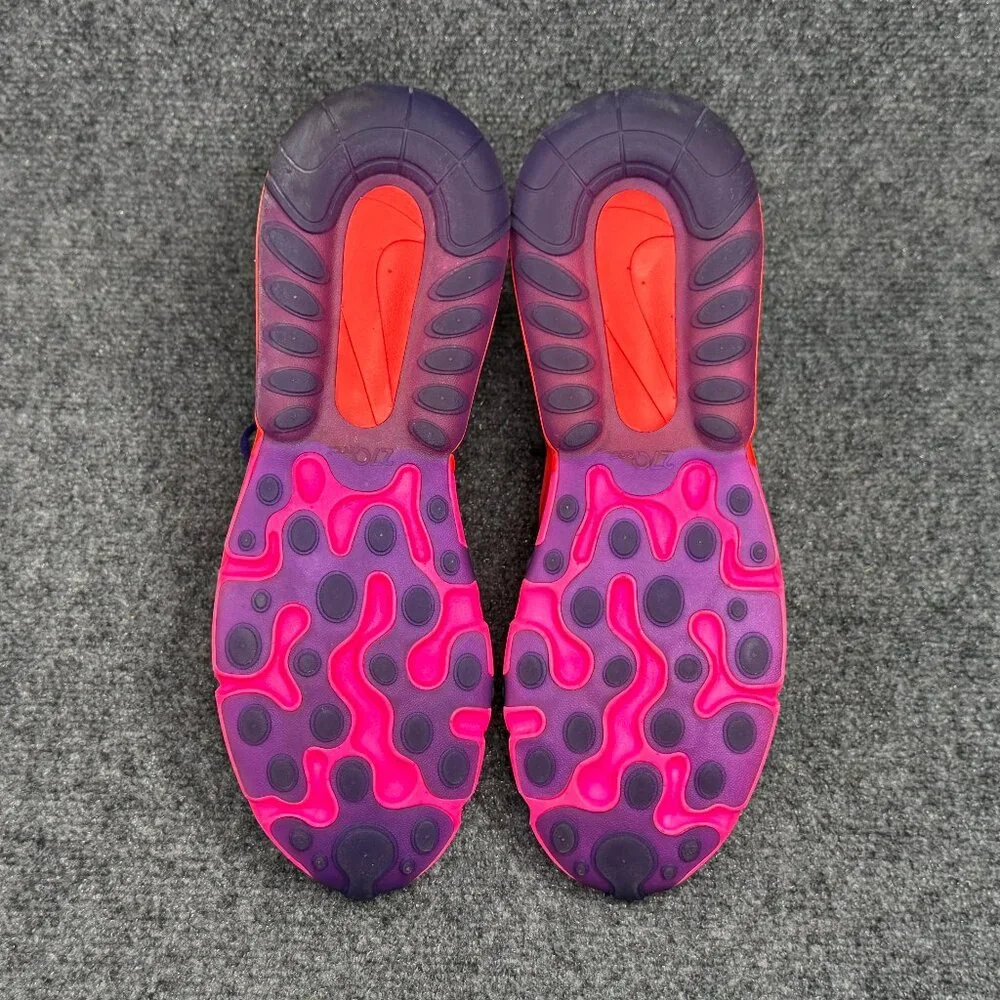 Nike Air Max 270 React Running Shoe Mens Size 10.5 Electronic Music Red Athletic - Picture 11 of 13